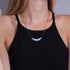 Rainbow White | Gold Vermeil | Mermaid Glass Infinity Clasp Necklace
